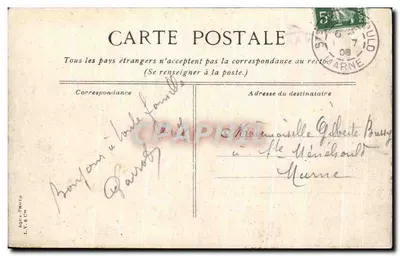 Le Havre - Przylądek i przeszkody falowe — wydawca A. L. & Cie, n°27 — Rewers