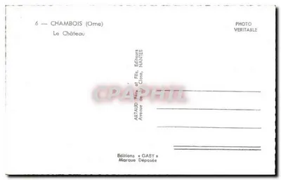 Chambois (Ome) — O Castelo — Edições Gaby — Verso