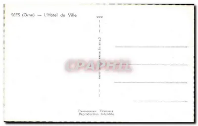 Sées (Orne) — Hotel de Ville — Fot. C. Im — Rewers