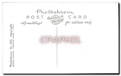 Katedra w Exeter, Front Zachodni — Karta pocztowa Photochrom nr 205 — Photochrom Co. Ltd. — Rewers