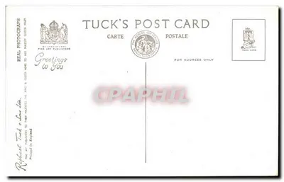 De poort van het bisdomspaleis van Wells — Tuck Card n° WLS 67 — Achterkant