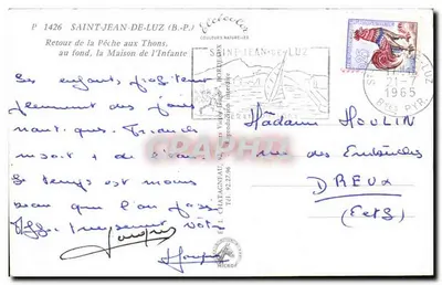 Saint-Jean-de-Luz — Porto de pesca — Editor P. 1426 — Verso