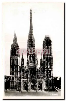 Rouen — Catedral vista geral — La Cigogne, 74 rue aux Ours, Rouen
