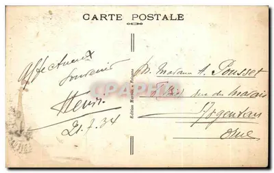 Brionne (Eure) — Monument aux Morts — Édition Marpin, Frigou — Verso