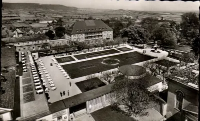 Bad Dürkheim a. d. Weinstraße — Oberer Kurpark com Kurhaus e Kurparkhotel — Metz Photokarten