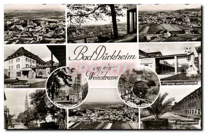 Bad Dürkheim na Rota do Vinho — vista panorâmica e atrações turísticas — Mets Photokarten