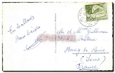 Montreux-territet i Dents du Midi — wydawca Léonan Congrin & Lathouche, n° 114 — Rewers