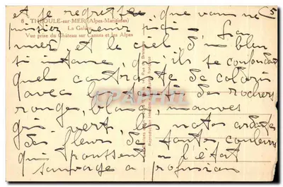 थिओल-सर-मर - चैत्र से कैन्स और अल्प्स के दृश्य - रू डी ब्रुक्सेल्स के संस्करण — पीछे