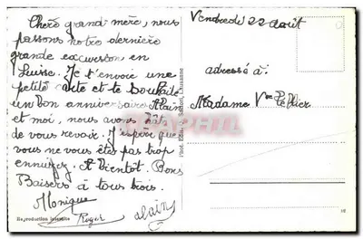 Neuchâtel — Colegiata e monumento Faro, Halle aux Ventes, Place des Halles, Palácio Dupoix — Lembrança de Neuchâtel — Verso