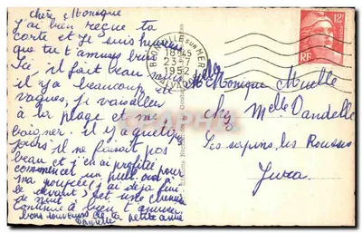 Lenço e Traje de Alençon (Orne) — A Normandia Pitoresca — Edições Goubault — Verso