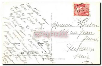 Biarritz — De lantaarn — Ed. Pyrénées-Océan, serie 1240 — Achterkant