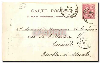 Saint-Mihiel — Wysoka Skarpa Szatana — G. Colin, wydawca, Saint-Mihiel — Rewers