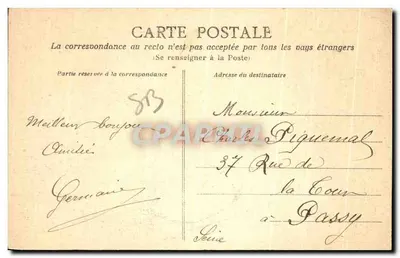 De oevers van de Orne — Afvoer van de Slag — Clécy (Calvados) — L.D. — Germains — Achterkant