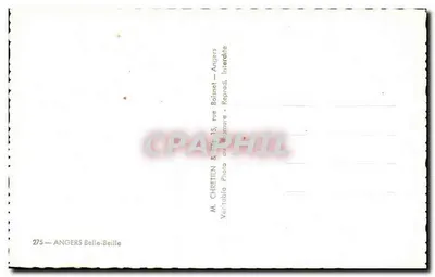 Angers Belle-Beille — dzielnica mieszkaniowa — M. CHRETIEN & Fils, Angers — Rewers