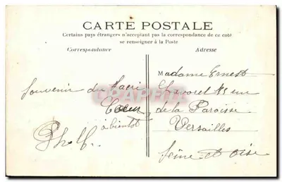 París — Sacré-Cœur y Teleférico de Montmartre — Editor desconocido, n°1 — Reverso