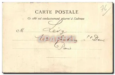 Le Havre — Piec Cukru — Monumenet wybudowany przez żonę generała hrabiego Lefebvre-Desnoëttes — Rewers