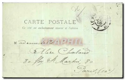 Le Havre — Vista della Costa — LL. — Editore Jacquelino, n° 126 — Verso
