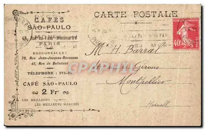 Le Havre - Villa la Gilleuls - Perpignan — editor Café São-Paulo, Paris — Verso