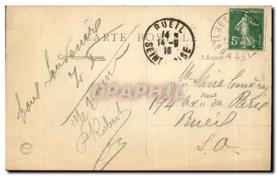 Castillo de Montlhéry — Recuerdo de su Tour — Ed. Petit Laurent, n° 2 — Reverso