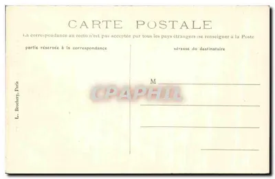 Statua Puttinati (1837) — Kolekcja Domu Balzaka — wydano przez L. Brochery, Paryż — Rewers