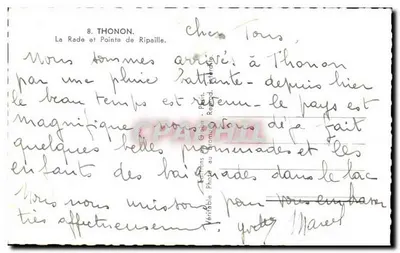 Thonon-les-Bains — A Baía e Ponta de Ripaille — Gromus, Paris — Verso