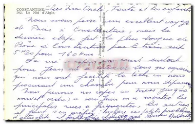 Constantine — Le Nid d'Aigle — Éditions « Jomane » — Verso