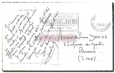 Rennes — Capital da Bretanha — editor Réal-Photo, n° 161 — Verso