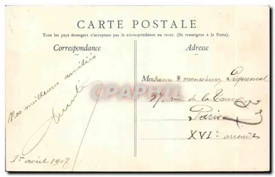Divies-sur-Mer — Ratusz — Épreuve Robert — Rewers