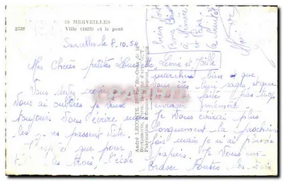 París — Hotel de Ville y el puente de la Concordia — Guy — Reverso