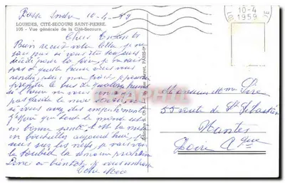 Cité-Secours Saint-Pierre — vista geral — Éditions S. Onay, n°105 — Verso