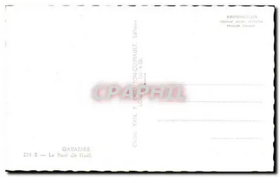 Gavarnie — O Ponte de Natal — Editor P. Gavarnon Quinault, n° 239 B — Verso
