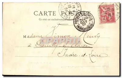 La Porte Saint-Martin — Parijs — Dambuvant en Guignard, uitg. n° 20 — Achterkant
