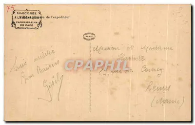 Paris - Estátua da República - Editor não identificado, n° 96 — Verso