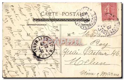 Paris - Igreja de Saint-Leu — editor anônimo, n° de série 152 — Verso