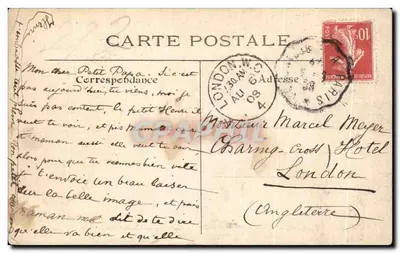 Paryż - Jego placówki i ogrody. - 5. Ogród Infancy na Louwrze — L. J. & Cie, wyd., Angoulême-Paris — Rewers