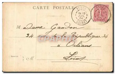 Statua di Louis Blanc — Parigi — editore sconosciuto, numero di serie non visibile — Verso