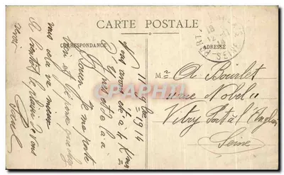 Rouen - Katedra Świętego Ouena, widok z katedry — C.V. 350 — wydawca Le Maquin Chef — Rewers
