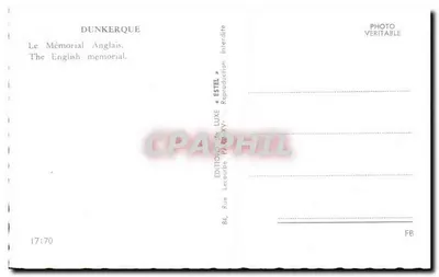 Dunkerque — O Memorial Inglês — Éditions Lecourbe — Verso