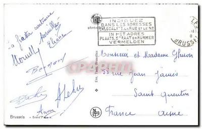 Bruxelas - Grand'Place (N.O.) - THILS — Verso