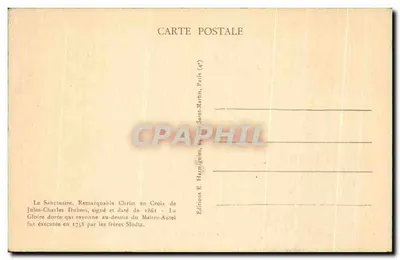Interior da Igreja de Saint-Merry — Paris — Editor Harmignies, n°3 — Verso