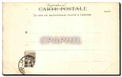 Place du Commerce — Lembrete do Havre — R.&J.D. 10643 gina — Verso