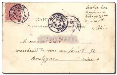 Le Havre — La Bourse — E.J. — Achterkant