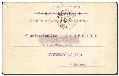 Le Havre — Plac Świętego Rocha. Jaskinia — E. J. Nr 66 — Rewers