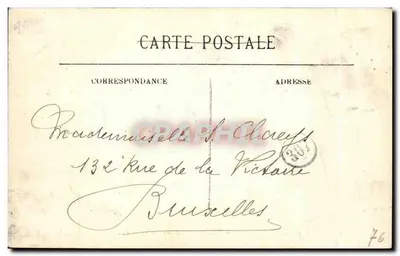 Rouen — Palácio de Justiça — Vista da Rue aux Juifs — LL. n° 474 — Verso