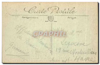 Rouen — O Palácio de Justiça — Vista geral da rua aux Juifs — LL, n° 474 — Verso