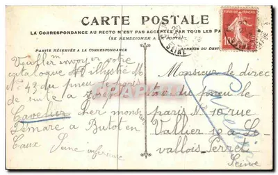 Rouen - Palácio de Justiça. Fachada. Rue aux Juifs — Verso