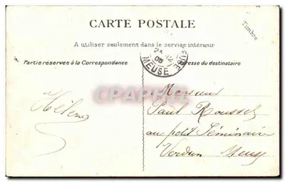 Montmartre — Panoramische uitzicht op het Sacré-Cœur — G. C. A., Parijs, n° 591 — Achterkant