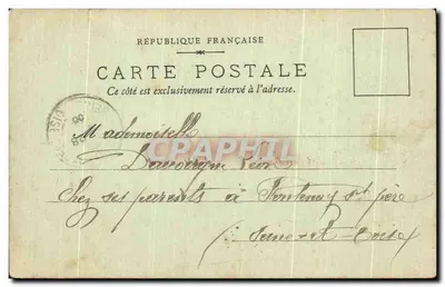 Paris — Souvenir de Paris avec vue de la Fontaine de l'Observatoire et du Palais des Arts et Métiers — Imprimé par A. Alexandre & Cie — Verso