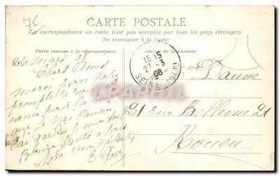 Havre — Praça Saint-Roch — Editor: C. Varenne, n°7 — Verso