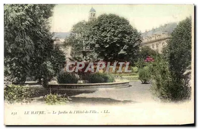 Le Havre — O Jardim do Hôtel-de-Ville — LL. — n° 131